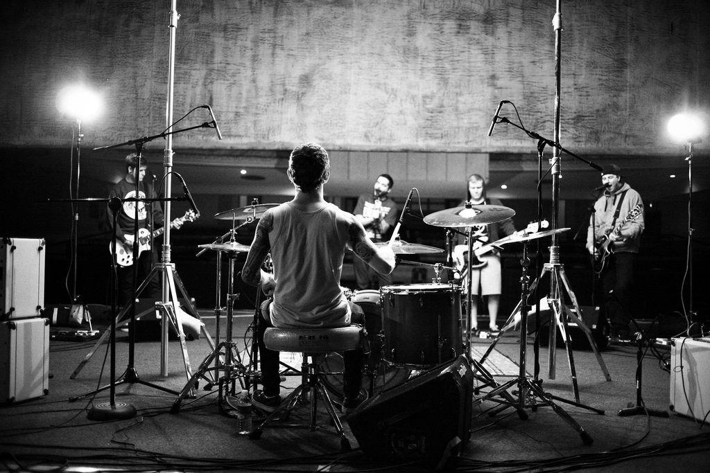 Drummer-and-band-in-cathedral-1024x683